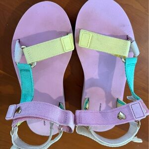 Stoney Clover Target Collab Pink Multi Color Sandals ,Size 6